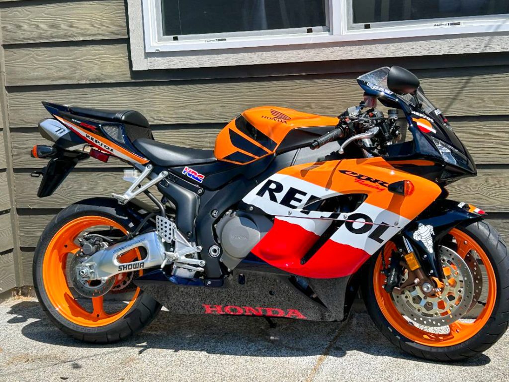 Honda Cbr Rr Repsol With Miles Iconic Motorbike Auctions