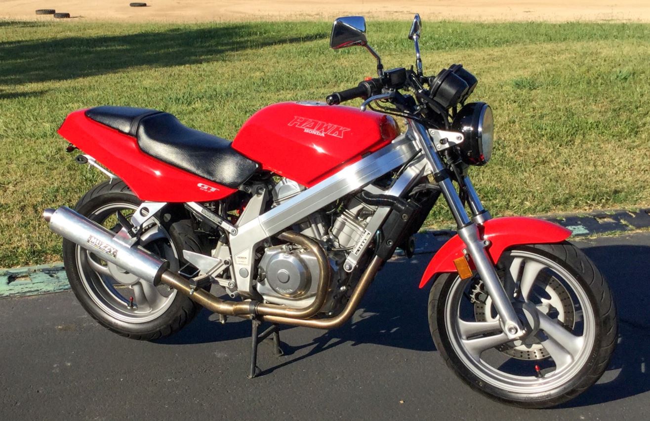 My recently finished 1989 Honda Hawk GT NT650 : r/motorcycles