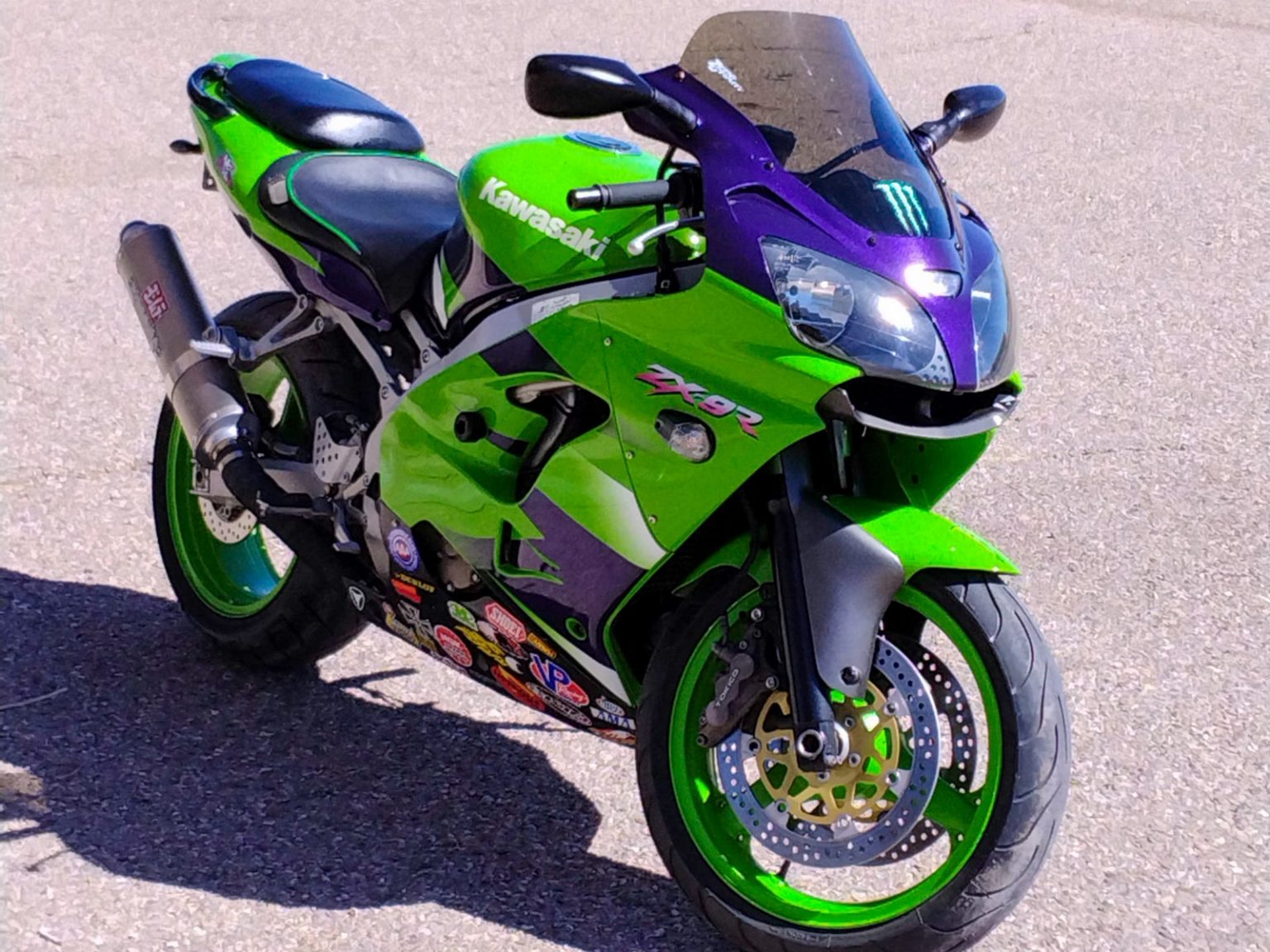 Стант райдинг трюки Kawasaki zx9r