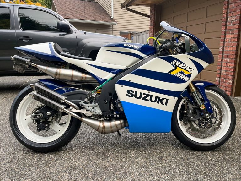 1992 Suzuki RGV250 Custom with RG500 Engine – Iconic Motorbike Auctions