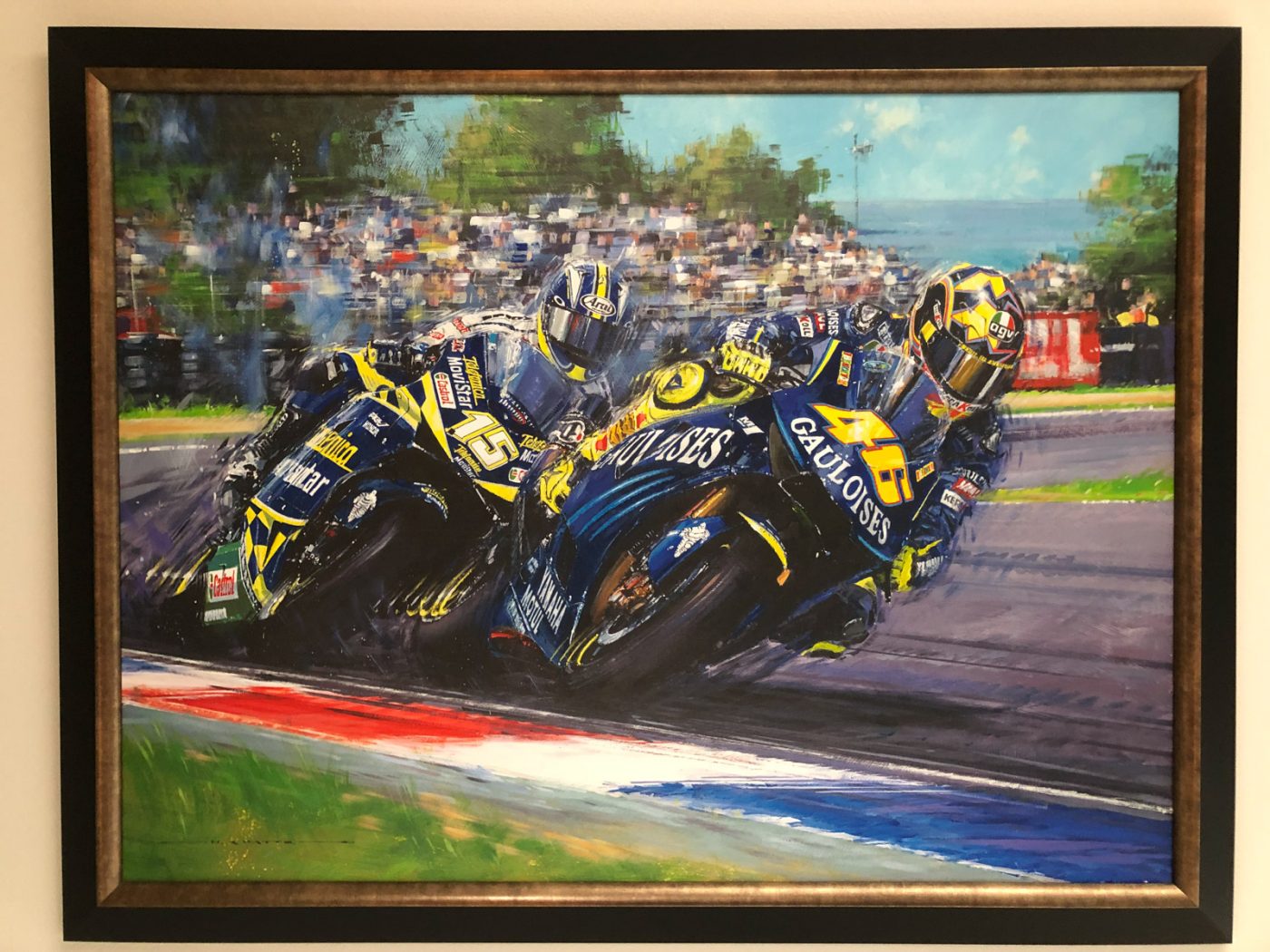 "Che Spettacolo" Phillip Island 2004, Rossi Print by Nicholas Watts