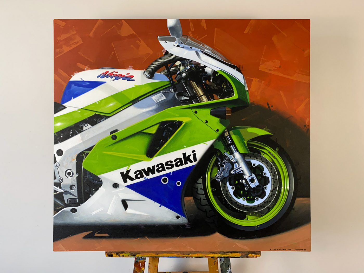 1991 Kawasaki ZX-7 Original Painting