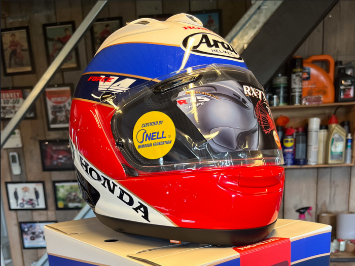 No Reserve - Arai RX-7X 30th Anniversary Honda RC30 Helmet