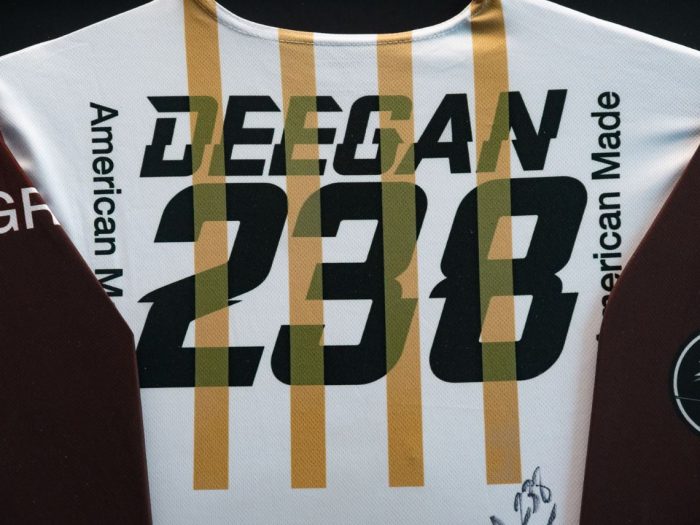 Motorcycles by Moonlight - Haiden Deegan Framed/Autographed Jersey from Inaugural SMX Championship