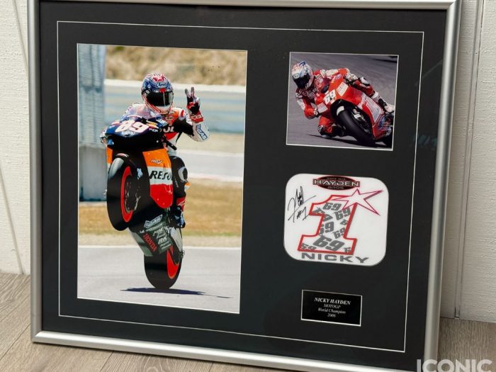 Nicky Hayden Signed Wall Art