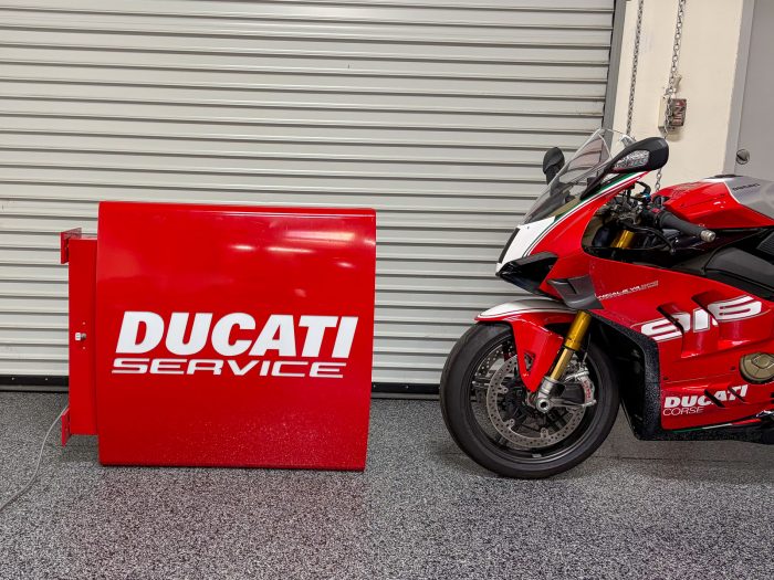 No Reserve - Double-Sided Ducati Service Sign