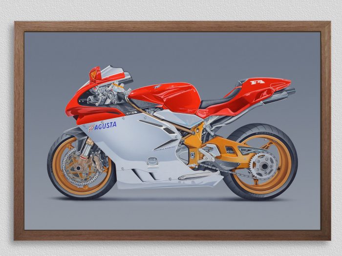 Original MV Agusta F4 750 Serie Oro Painting
