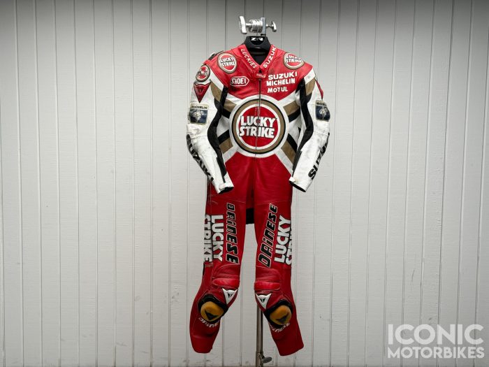 No Reserve — Scott Russell 1996 Lucky Strike Suzuki Leathers