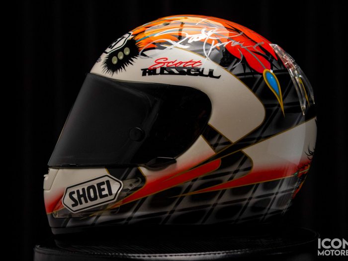 No Reserve - 1996 Signed Scott Russell Shoei Helmet